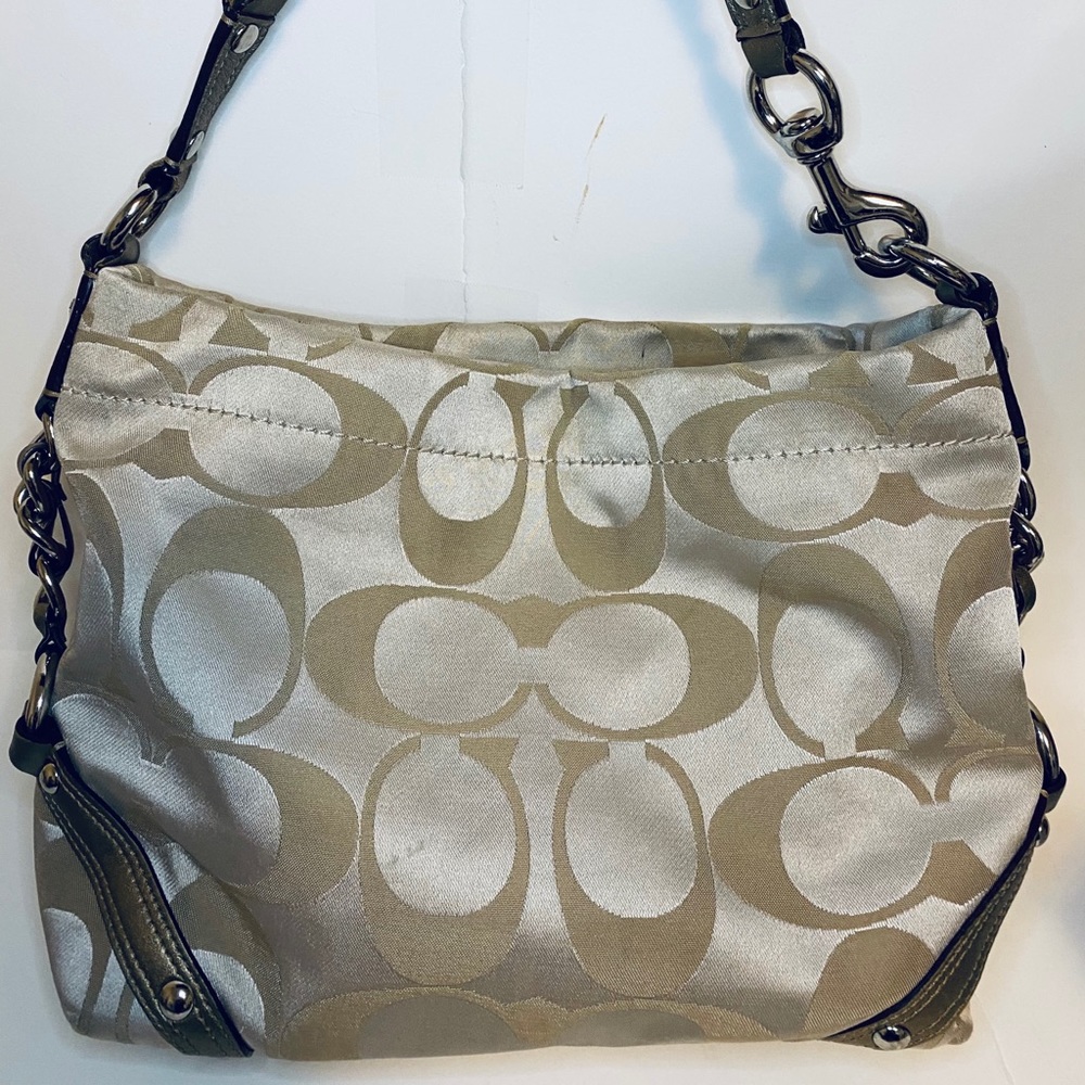 Coach Signature Carly Hobo Shoulder Bag